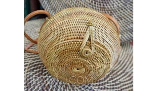 new ata rattan hand woven round circle design ethnic handmade